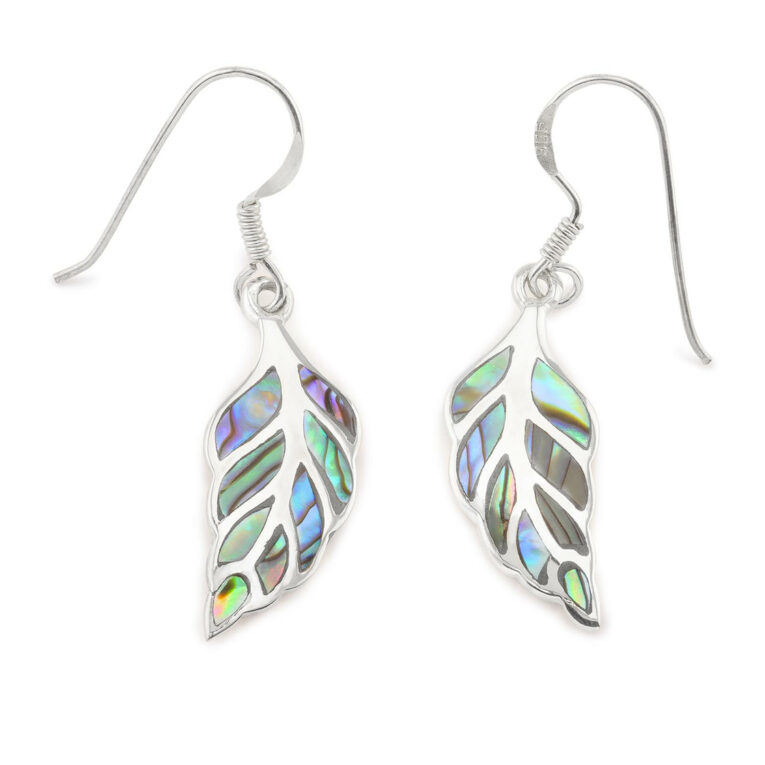 Damen Blatt Ohrh?nger aus 925 Silber IN UNSEREM Hundeshop günstig kaufen
