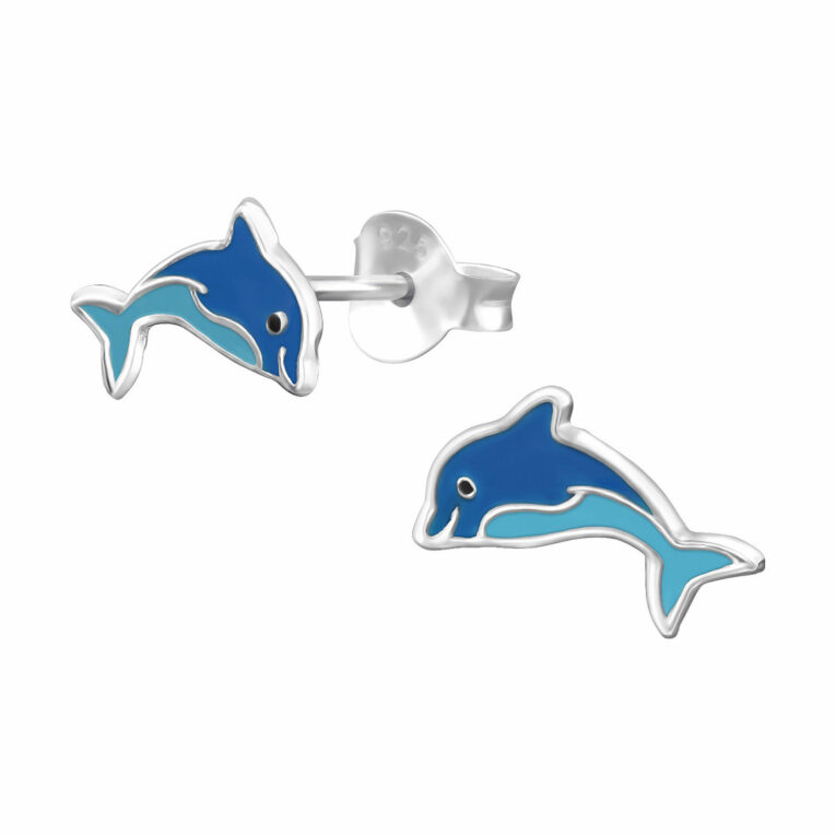 Delfin Kinder-Ohrringe aus 925 Silber IN UNSEREM Hundeshop günstig kaufen