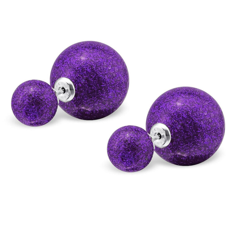 Doppel Kugel Ohrringe aus 925 Silber IN UNSEREM Hundeshop günstig kaufen