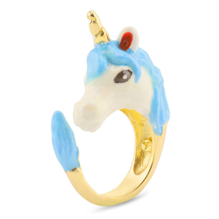 Einhorn Damen-Ring vergoldet IN UNSEREM Hundeshop günstig kaufen