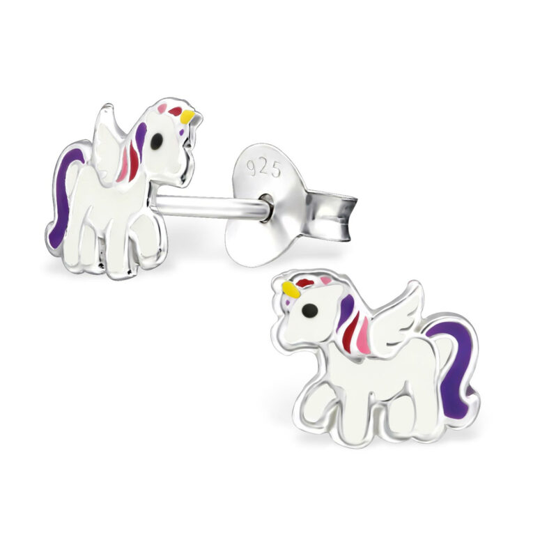 Einhorn Geschenk Ohrringe aus 925 Silber IN UNSEREM Hundeshop günstig kaufen