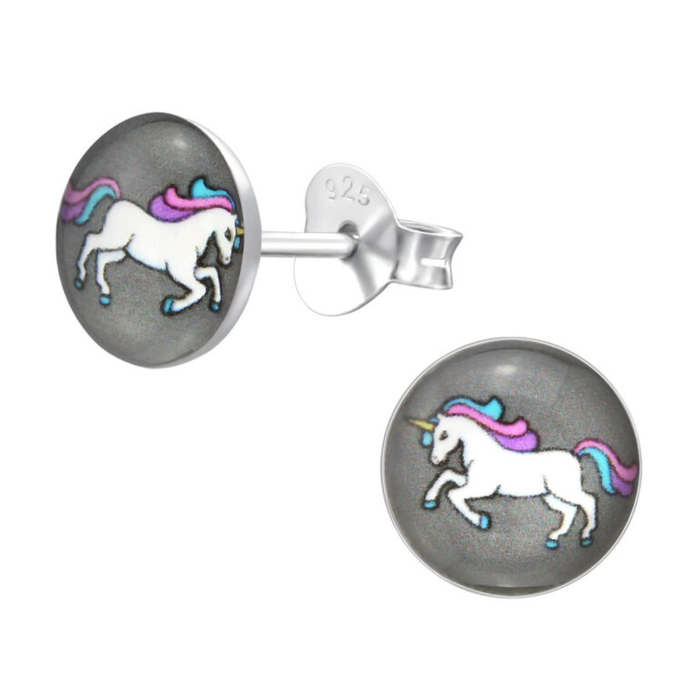 Einhorn Ohrringe aus 925 Silber IN UNSEREM Hundeshop günstig kaufen