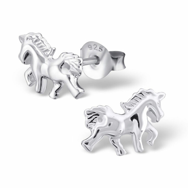 Einhorn Pferde Ohrringe aus 925 Silber IN UNSEREM Hundeshop günstig kaufen