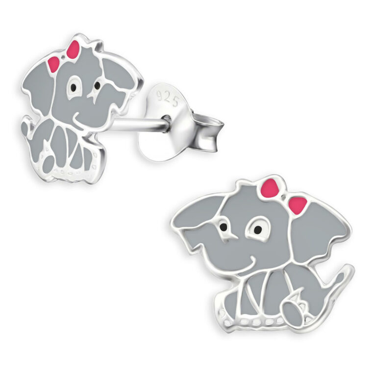 Elefanten Kinder Ohrringe aus 925 Silber IN UNSEREM Hundeshop günstig kaufen