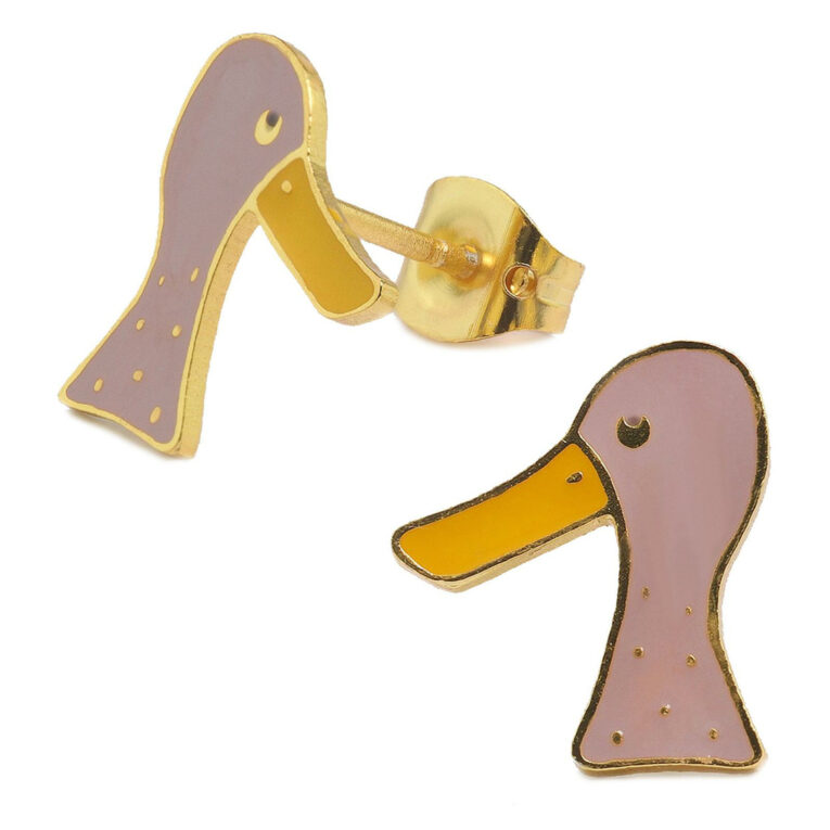 Enten Ohrringe vergoldet IN UNSEREM Hundeshop günstig kaufen