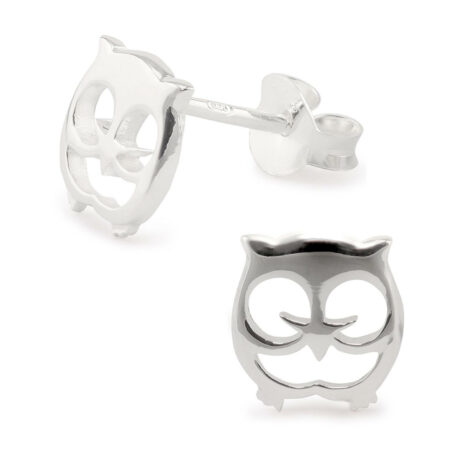 Eulen Ohrringe aus 925 Silber