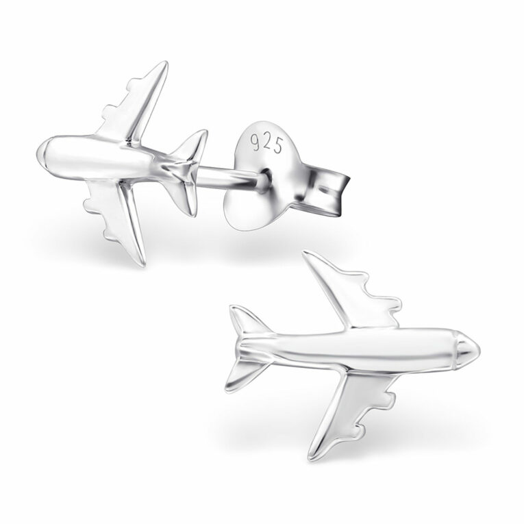 Flugzeug Ohrringe aus 925 Silber IN UNSEREM Hundeshop günstig kaufen