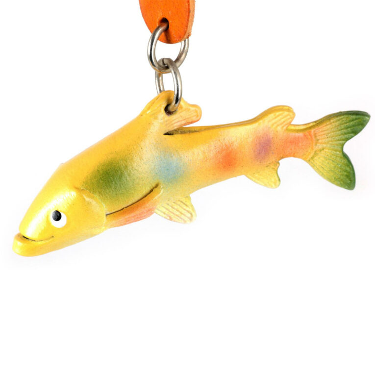 Forellen Schl?sselanh?nger aus Leder IN UNSEREM Hundeshop günstig kaufen