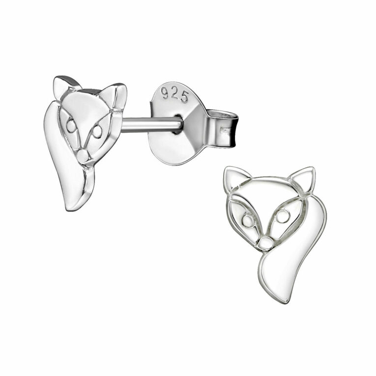 Fuchs Ohrringe aus 925 Silber IN UNSEREM Hundeshop günstig kaufen