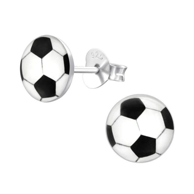Fussball Ohrringe aus 925 Silber IN UNSEREM Hundeshop günstig kaufen