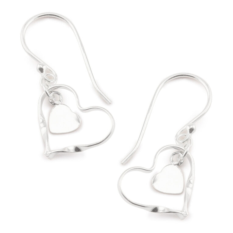 Herz Ohrh?nger Ohrringe aus 925 Silber IN UNSEREM Hundeshop günstig kaufen