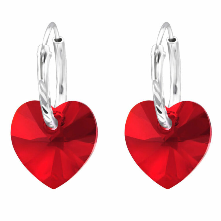 Herz Ohrringe aus 925 Silber IN UNSEREM Hundeshop günstig kaufen