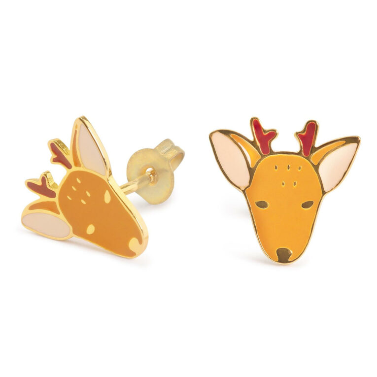 Hirsch Ohrringe vergoldet IN UNSEREM Hundeshop günstig kaufen