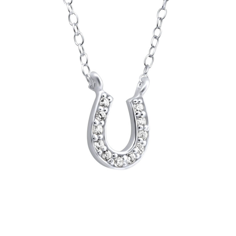 Hufeisen Gl?cksbringer Halskette aus 925 Silber IN UNSEREM Hundeshop günstig kaufen