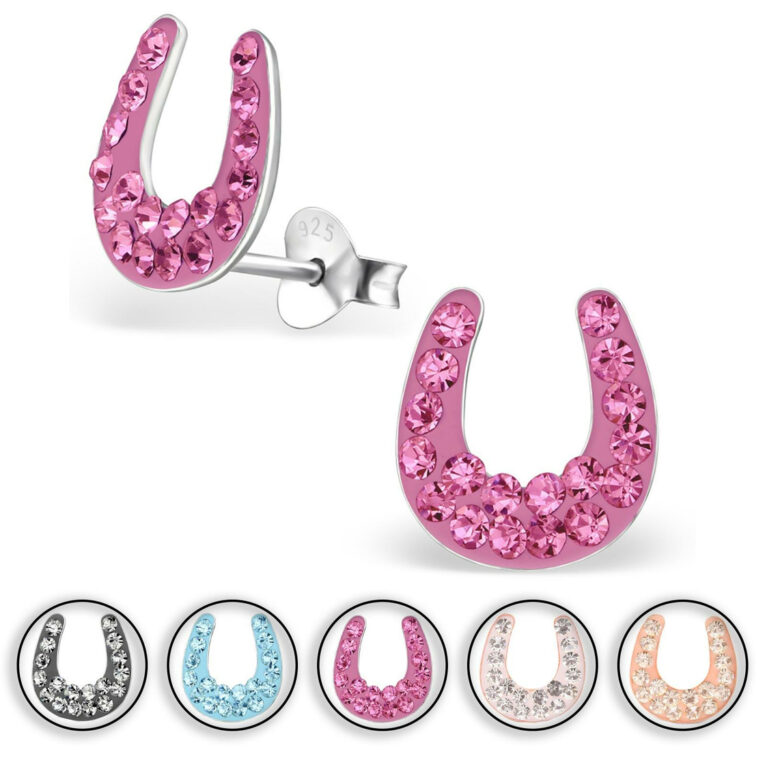 Hufeisen Gl?cksbringer Ohrringe aus 925 Silber IN UNSEREM Hundeshop günstig kaufen