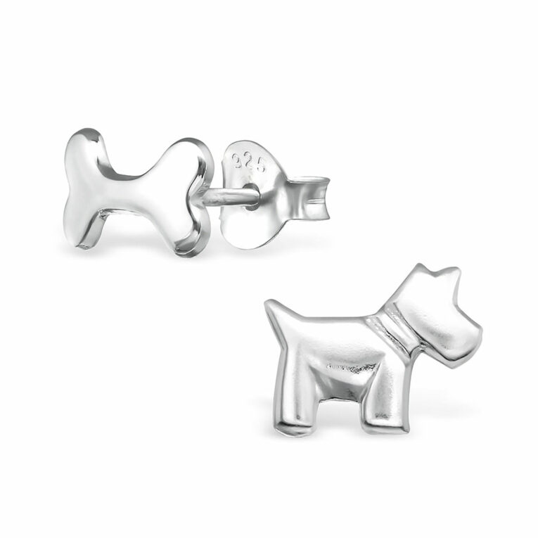 Hunde Ohrringe aus 925 Silber IN UNSEREM Hundeshop günstig kaufen