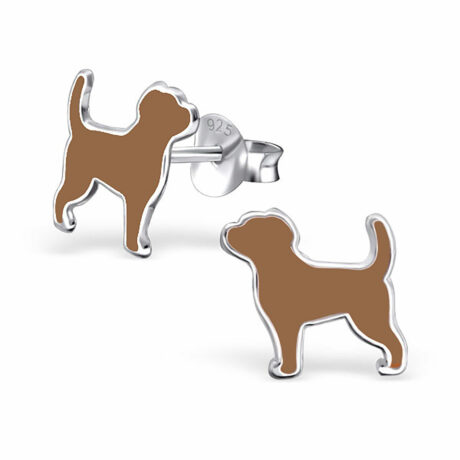 Hunde Ohrringe aus 925 Silber