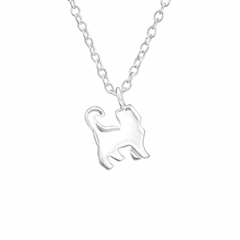 Katzen Halskette aus 925 Silber IN UNSEREM Hundeshop günstig kaufen