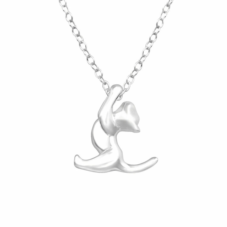 Katzen Halskette aus 925 Silber IN UNSEREM Hundeshop günstig kaufen