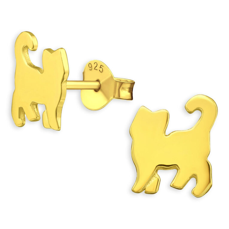 Katzen Kinder Ohrringe aus 925 Silber IN UNSEREM Hundeshop günstig kaufen