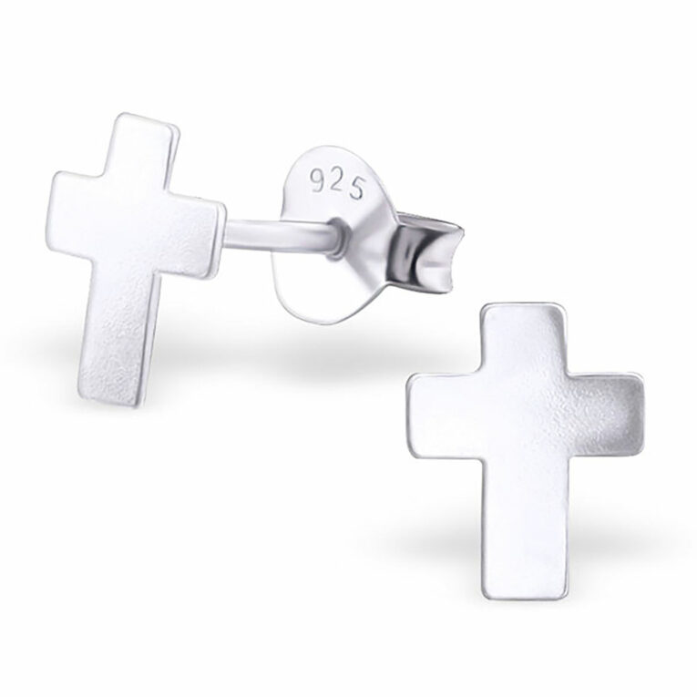 Kreuz Ohrringe aus 925 Silber IN UNSEREM Hundeshop günstig kaufen