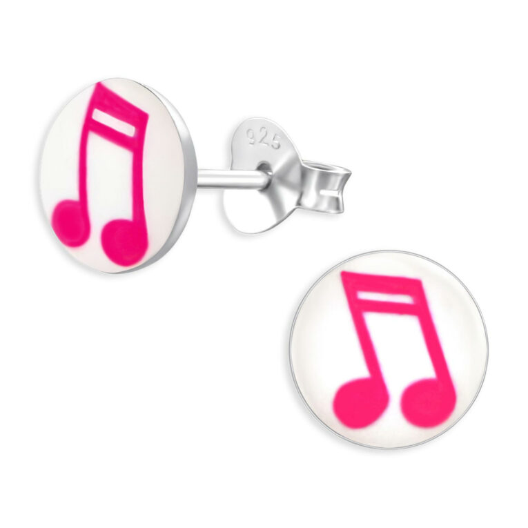 Musik Noten Kinder Ohrringe aus 925 Silber IN UNSEREM Hundeshop günstig kaufen