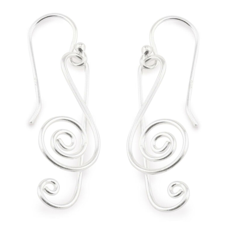 Notenschl?ssel Ohrringe aus 925 Silber IN UNSEREM Hundeshop günstig kaufen
