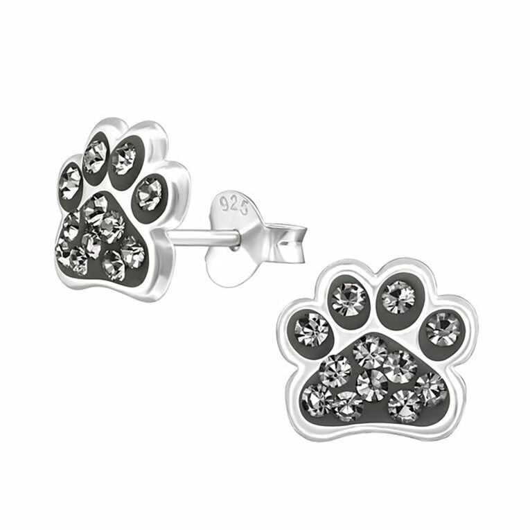 Pfoten Ohrringe aus 925 Silber IN UNSEREM Hundeshop günstig kaufen