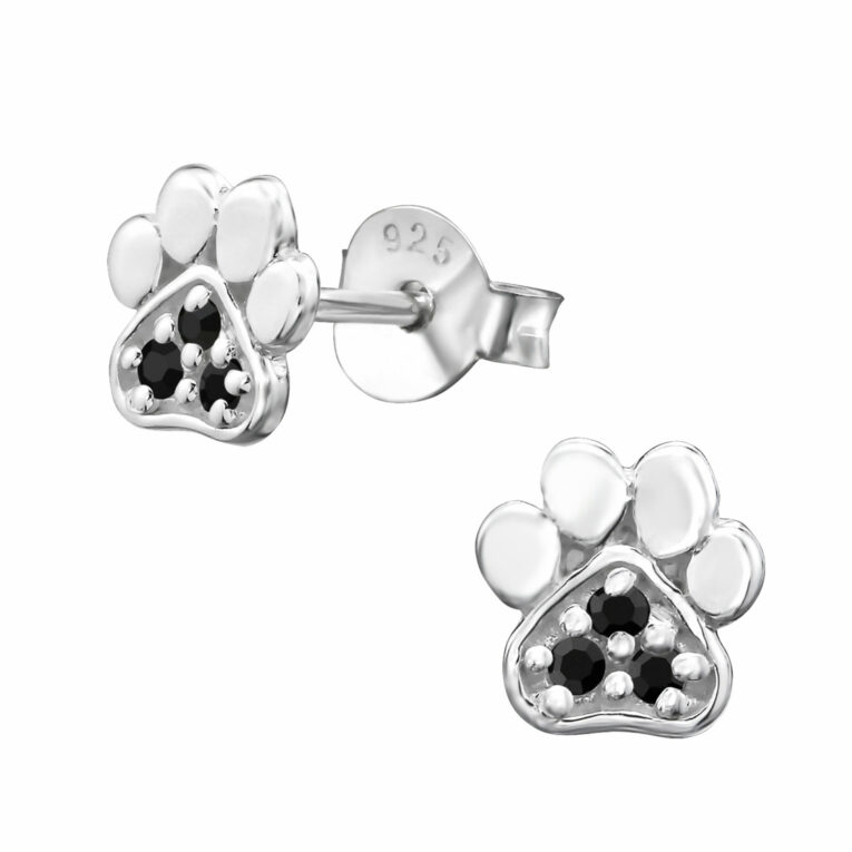 Pfoten Ohrringe aus 925 Silber IN UNSEREM Hundeshop günstig kaufen