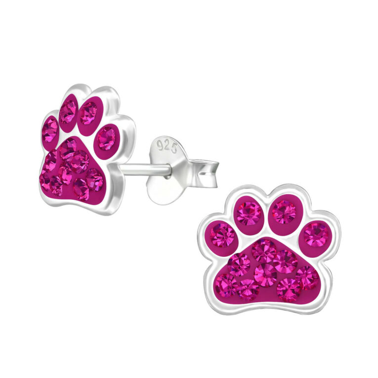Pfoten Ohrringe aus 925 Silber IN UNSEREM Hundeshop günstig kaufen