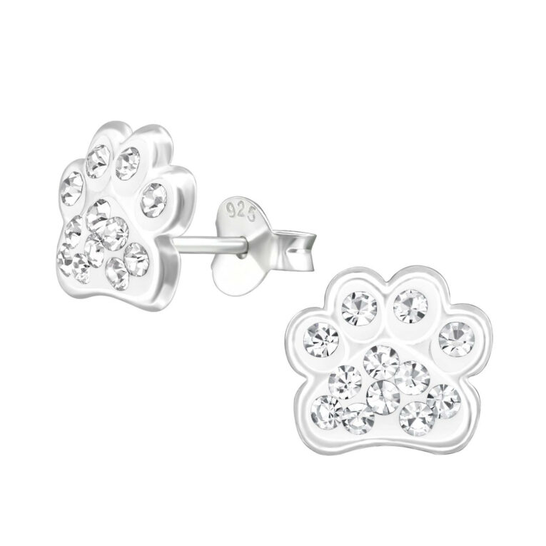 Pfoten Ohrringe aus 925 Silber IN UNSEREM Hundeshop günstig kaufen