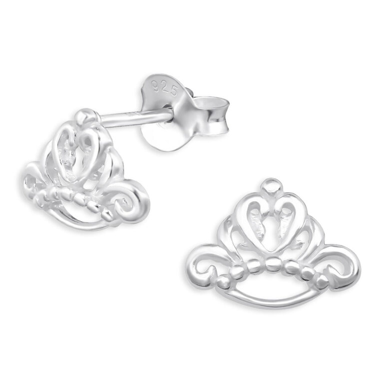 Prinzessin Kronen Kinder Ohrringe aus 925 Silber IN UNSEREM Hundeshop günstig kaufen