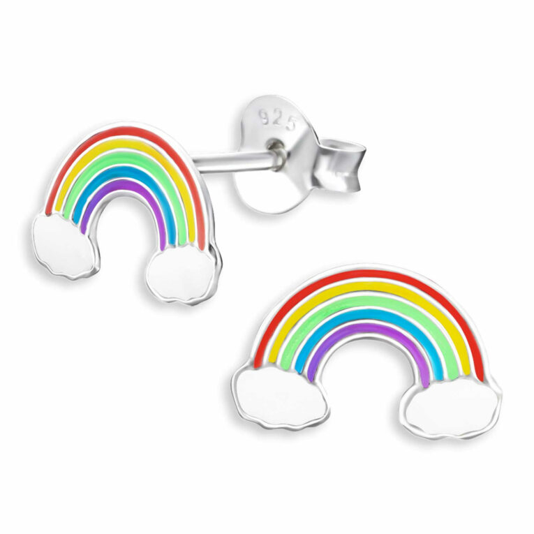 Regenbogen Ohrringe aus 925 Silber IN UNSEREM Hundeshop günstig kaufen