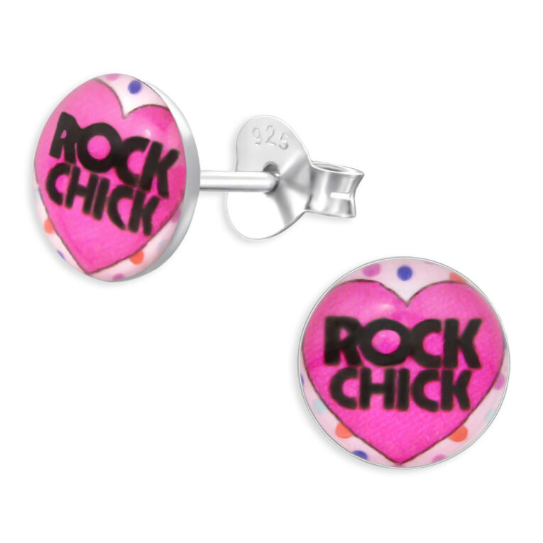 Rock Chick Kinder Ohrringe aus 925 Silber IN UNSEREM Hundeshop günstig kaufen