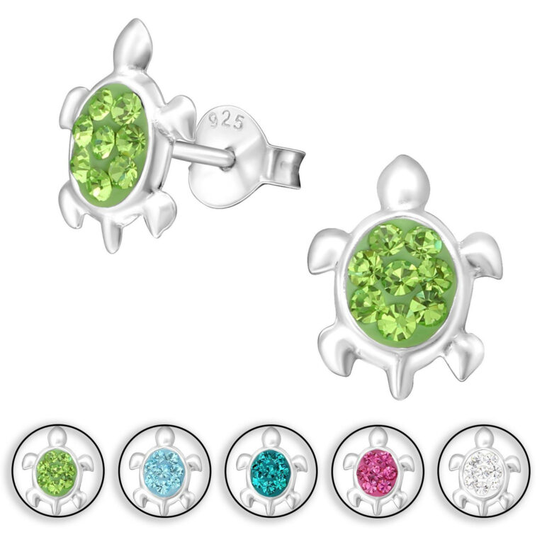 Schildkr?te Ohrringe aus 925 Silber IN UNSEREM Hundeshop günstig kaufen