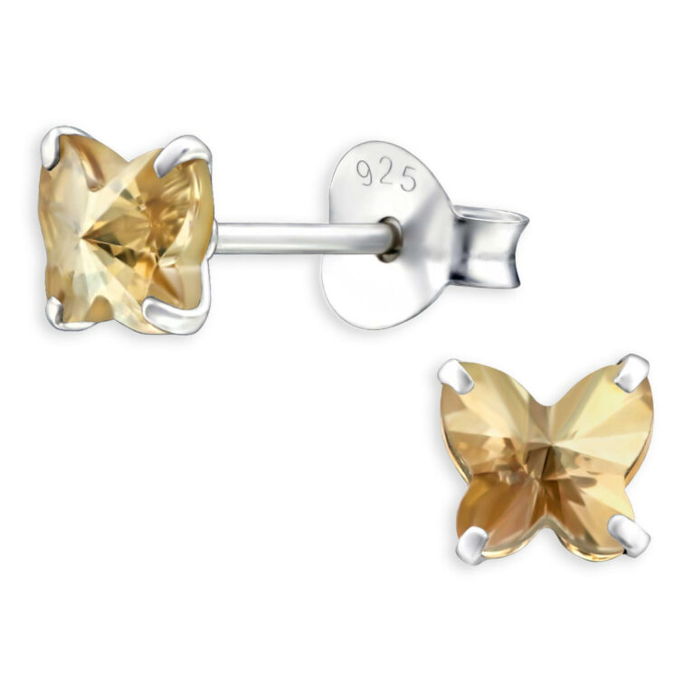 Schmetterling Kinder Ohrringe aus 925 Silber IN UNSEREM Hundeshop günstig kaufen