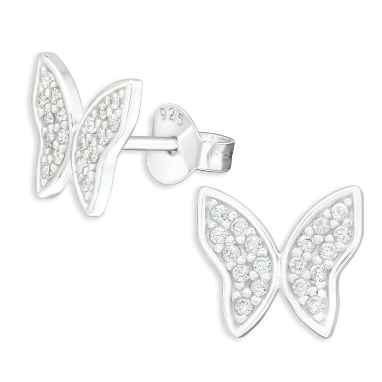 Schmetterling Ohrringe aus 925 Silber IN UNSEREM Hundeshop günstig kaufen