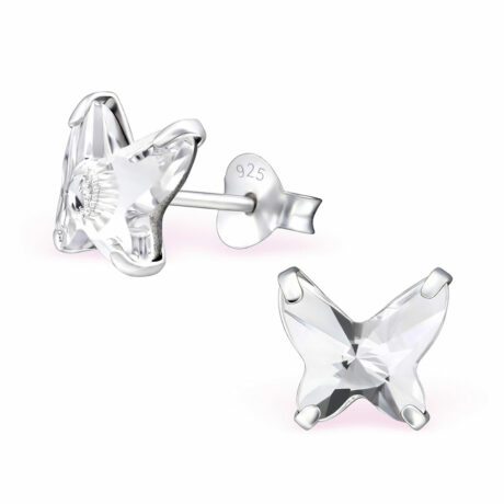 Schmetterling Ohrringe aus 925 Silber