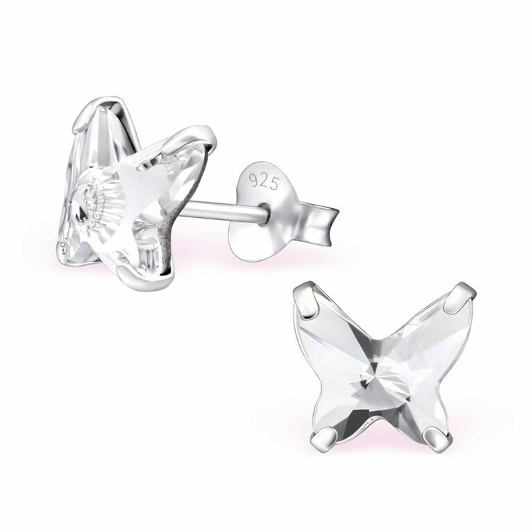 Schmetterling Ohrringe aus 925 Silber IN UNSEREM Hundeshop günstig kaufen