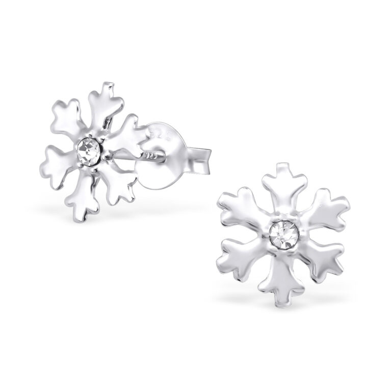 Schneeflocken Ohrringe aus 925 Silber IN UNSEREM Hundeshop günstig kaufen