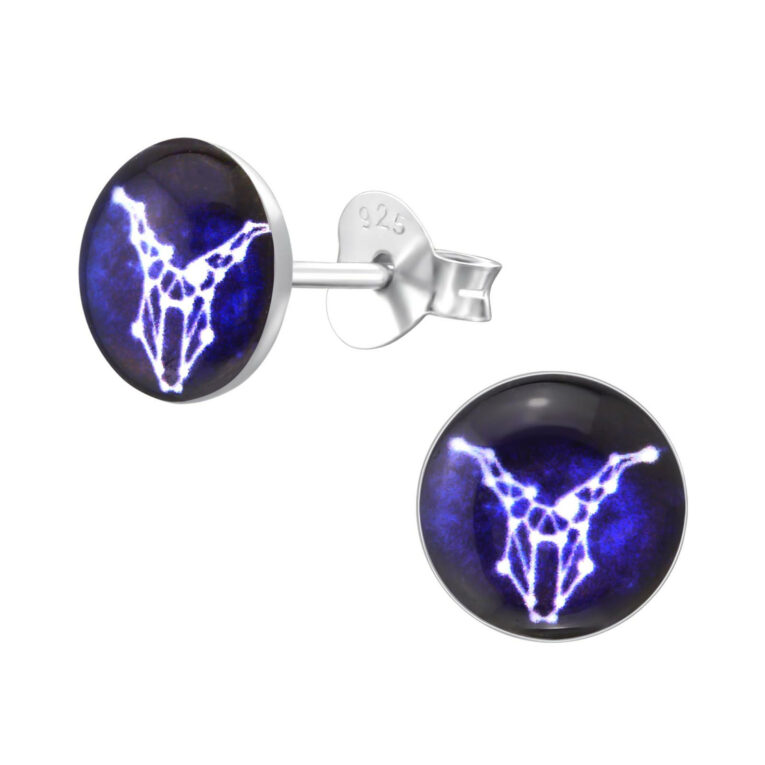 Steinbock Sternzeichen Ohrringe aus 925 Silber IN UNSEREM Hundeshop günstig kaufen