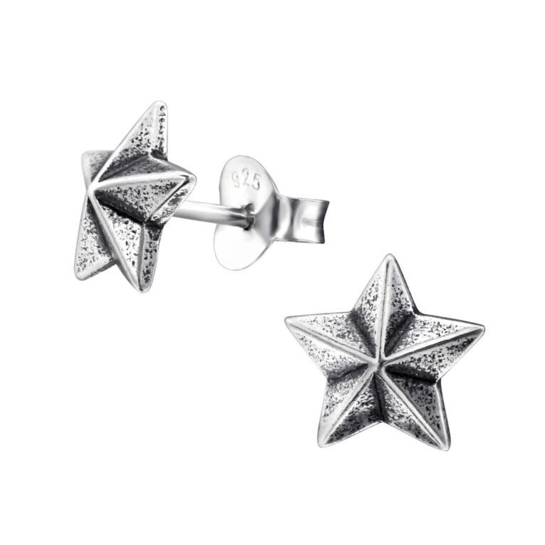 Stern Ohrringe aus 925 Silber IN UNSEREM Hundeshop günstig kaufen