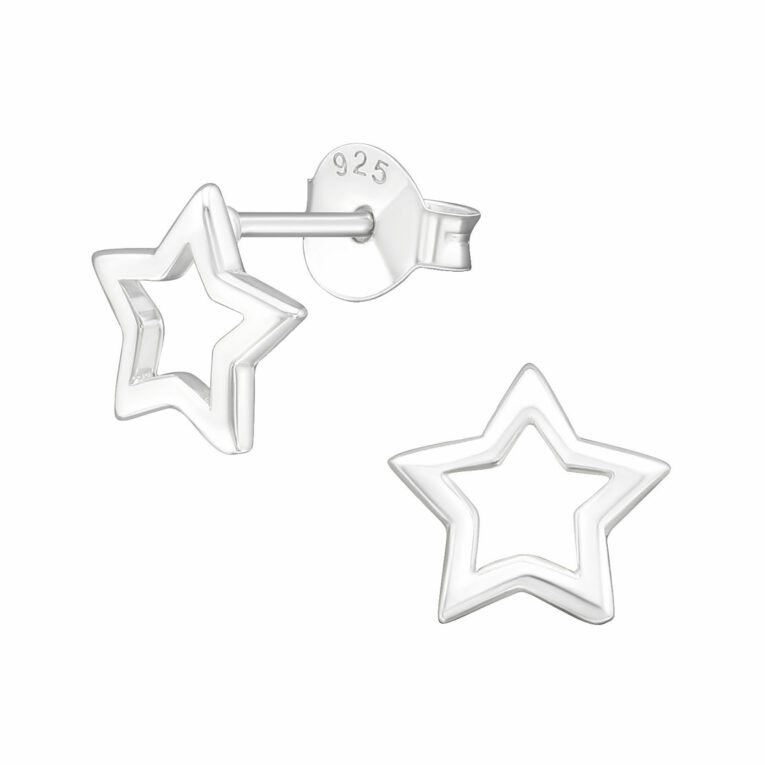 Stern Ohrringe aus 925 Silber IN UNSEREM Hundeshop günstig kaufen