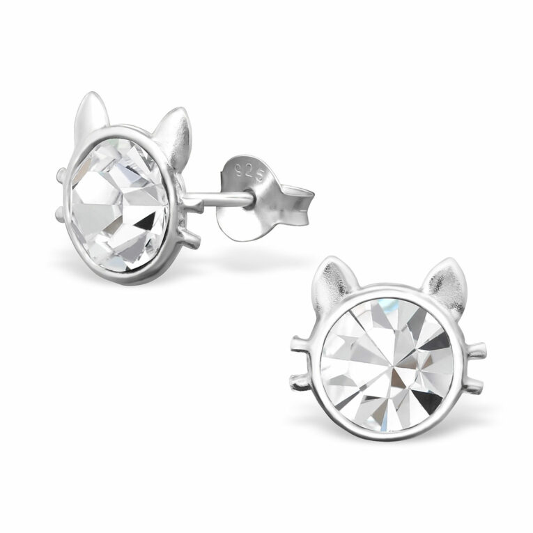 S??e Katzen Ohrringe aus 925 Silber IN UNSEREM Hundeshop günstig kaufen