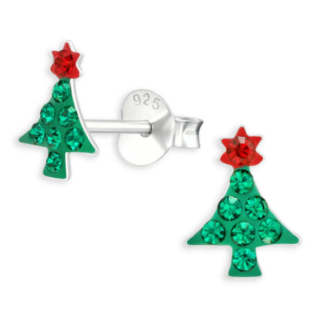 Tannenbaum Ohrringe aus 925 Silber
