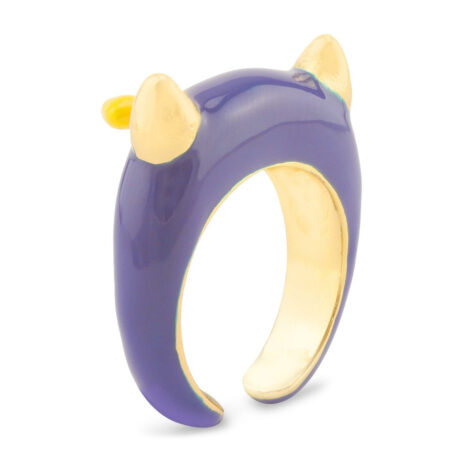 Teufel Ring vergoldet