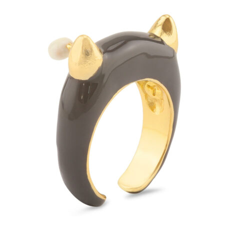 Teufel Ring vergoldet