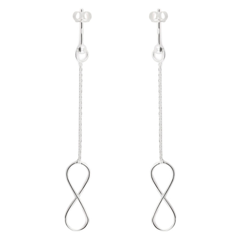Unendlichkeitszeichen Ohrringe aus 925 Silber IN UNSEREM Hundeshop günstig kaufen