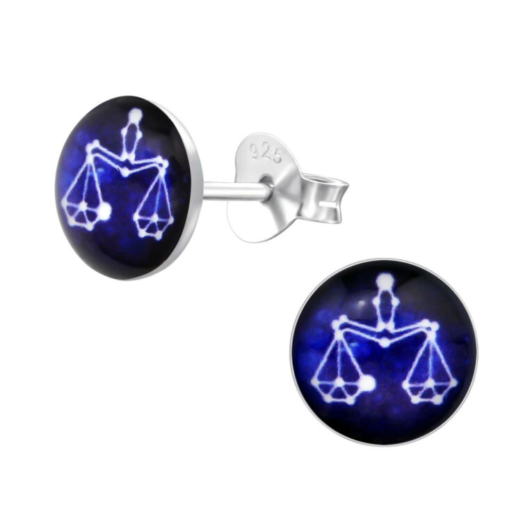 Waage Sternzeichen Ohrringe aus 925 Silber IN UNSEREM Hundeshop günstig kaufen