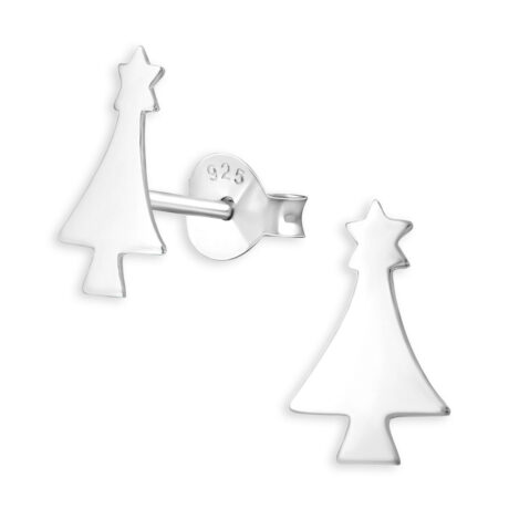 Weihnachtsbaum Kinder Ohrringe aus 925 Silber